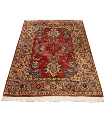 فرش دستباف ذرع و نیم هریس لچک ترنج کد 3162 - 112 × 148