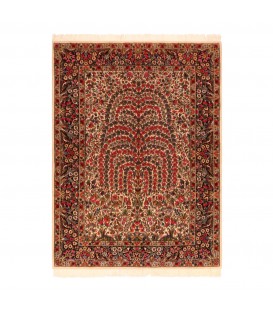 فرش دستباف راور کرمان-طرح درخت بید مجنون کد RK03-ابعاد 150×210
