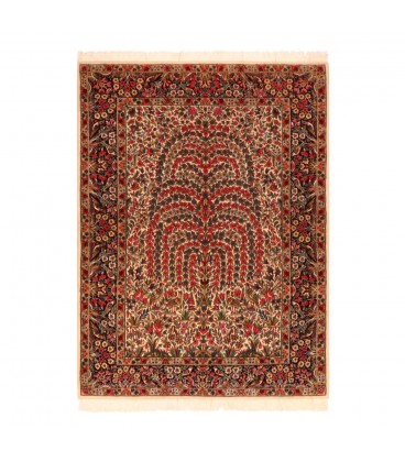 فرش دستباف راور کرمان-طرح درخت بید مجنون کد KR03-ابعاد 150×210