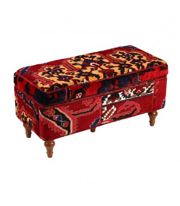 90*40 -Hand Knotted Puff Ref P18