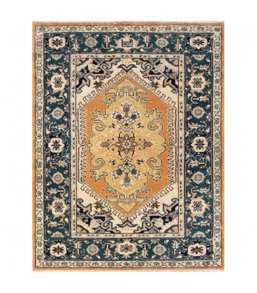 فرش دستبافت ذرع و نیم هریس کد NO195- ابعاد 111*158