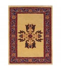 فرش دستبافت ذرع و نیم هریس کد NO212- ابعاد 102*146