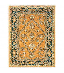 فرش دستبافت ذرع و نیم هریس کد NO214- ابعاد 107*146