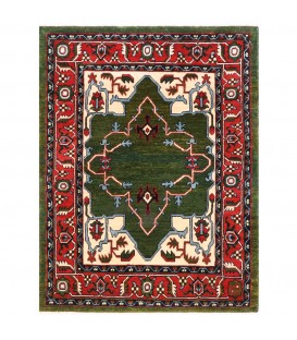 فرش دستبافت ذرع و نیم هریس کد NO215- ابعاد 104*144