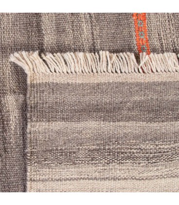 فرش دستبافت سه متری تخت باف کد F16- ابعاد 168*240