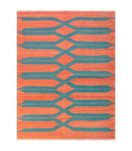 فرش دستبافت سه متری تخت باف کد F18- ابعاد 153*204