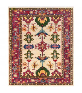 فرش دستبافت ذرع و نیم هریس کد NO273- ابعاد 106*138
