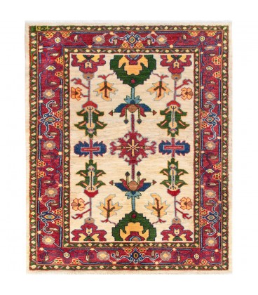 فرش دستبافت ذرع و نیم هریس کد NO273- ابعاد 106*138