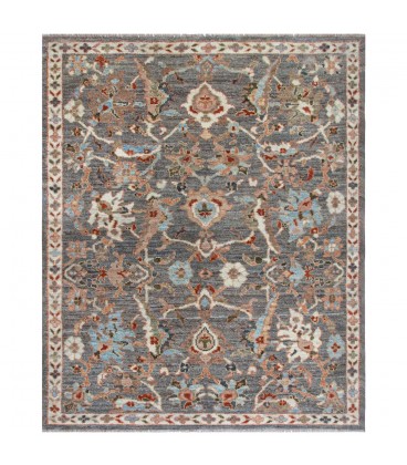 قالیچه دستبافت سه متری سلطان آباد کد SA687-ابعاد 150*196