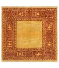 فرش دستبافت یک متری هریس کد NO322- ابعاد 103*103