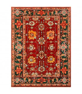 فرش دستبافت ذرع و نیم هریس کد NO342- ابعاد 106*155