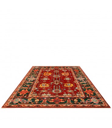 فرش دستبافت ذرع و نیم هریس کد NO342- ابعاد 106*155